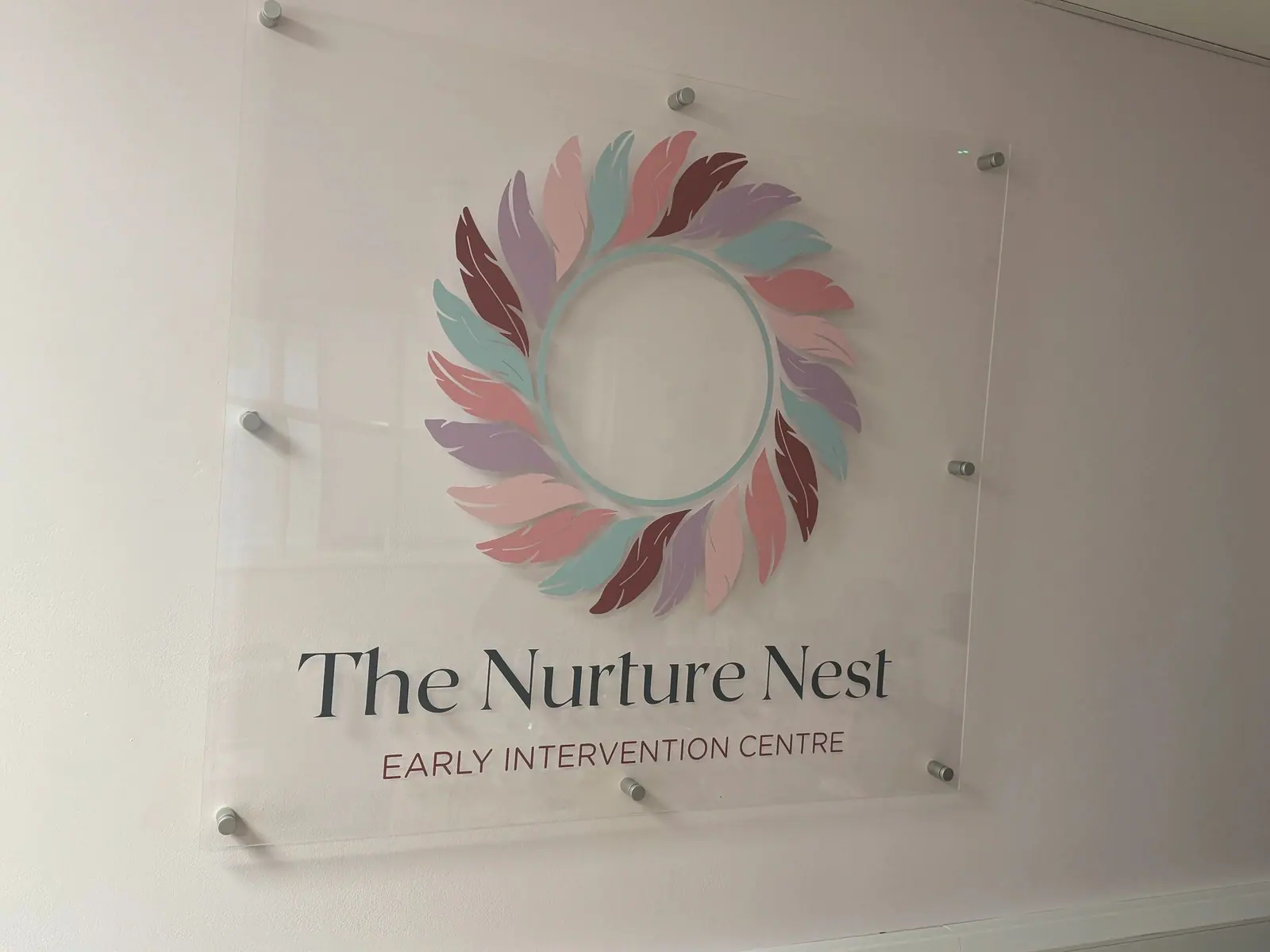 The Nurture Nest Early Intervention Centre sign in reception